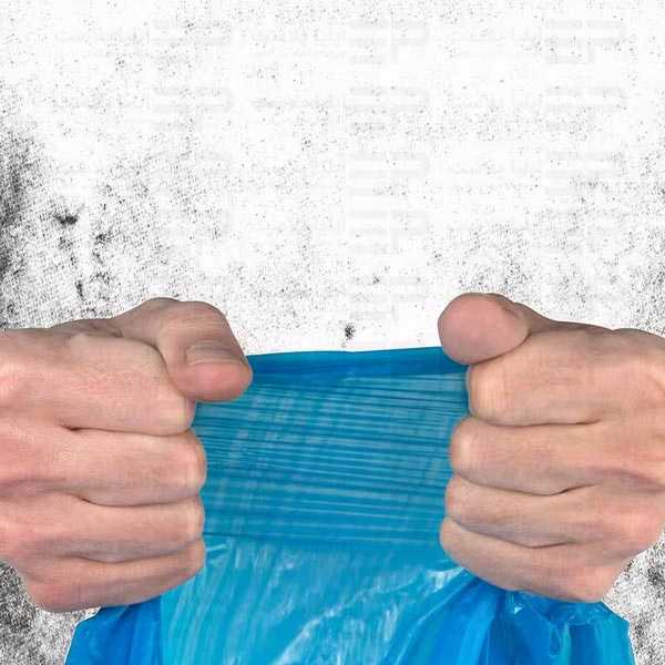 کیسه زباله آبی کیلویی